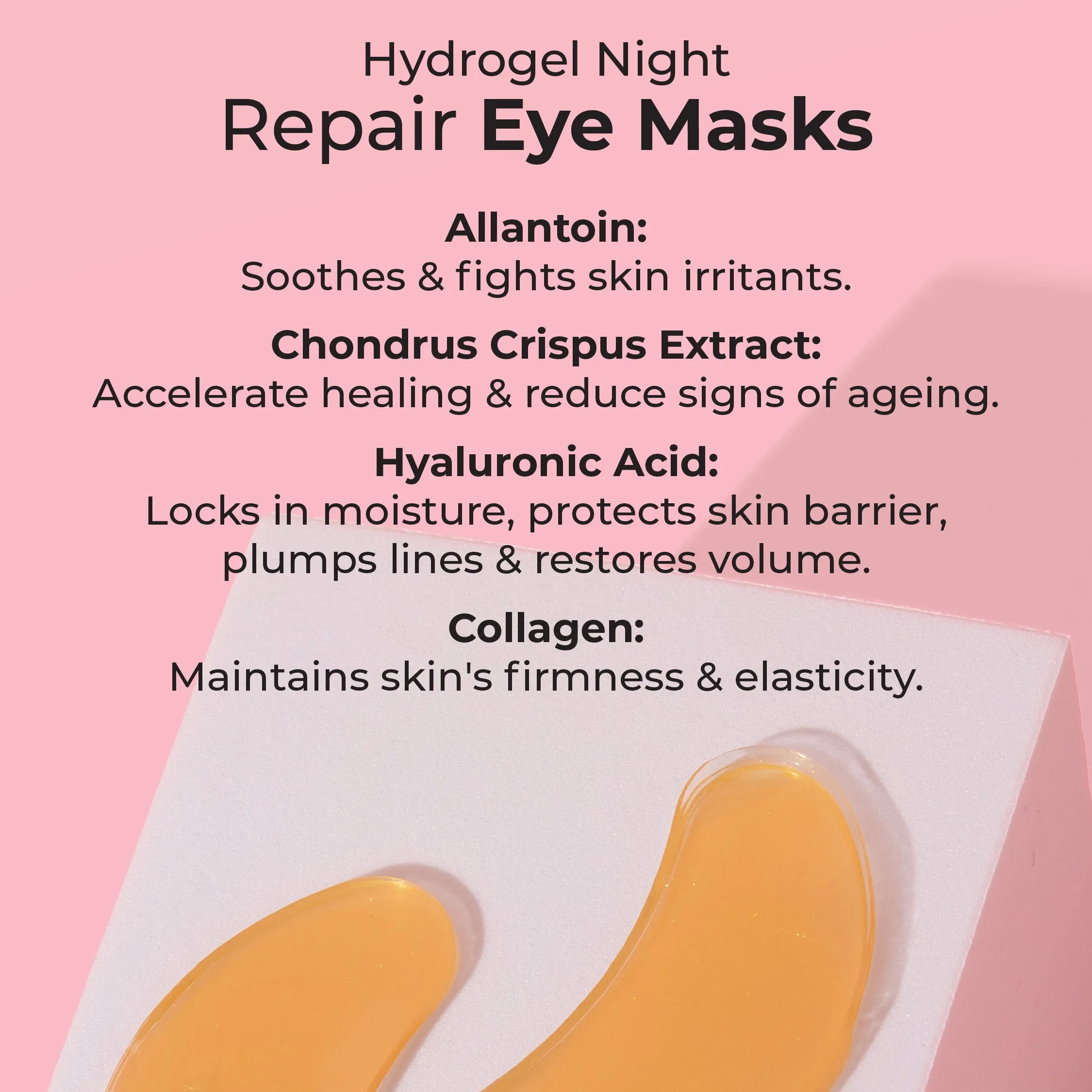 Active Gold Hydrogel Night Repair Eye Mask 10 pack