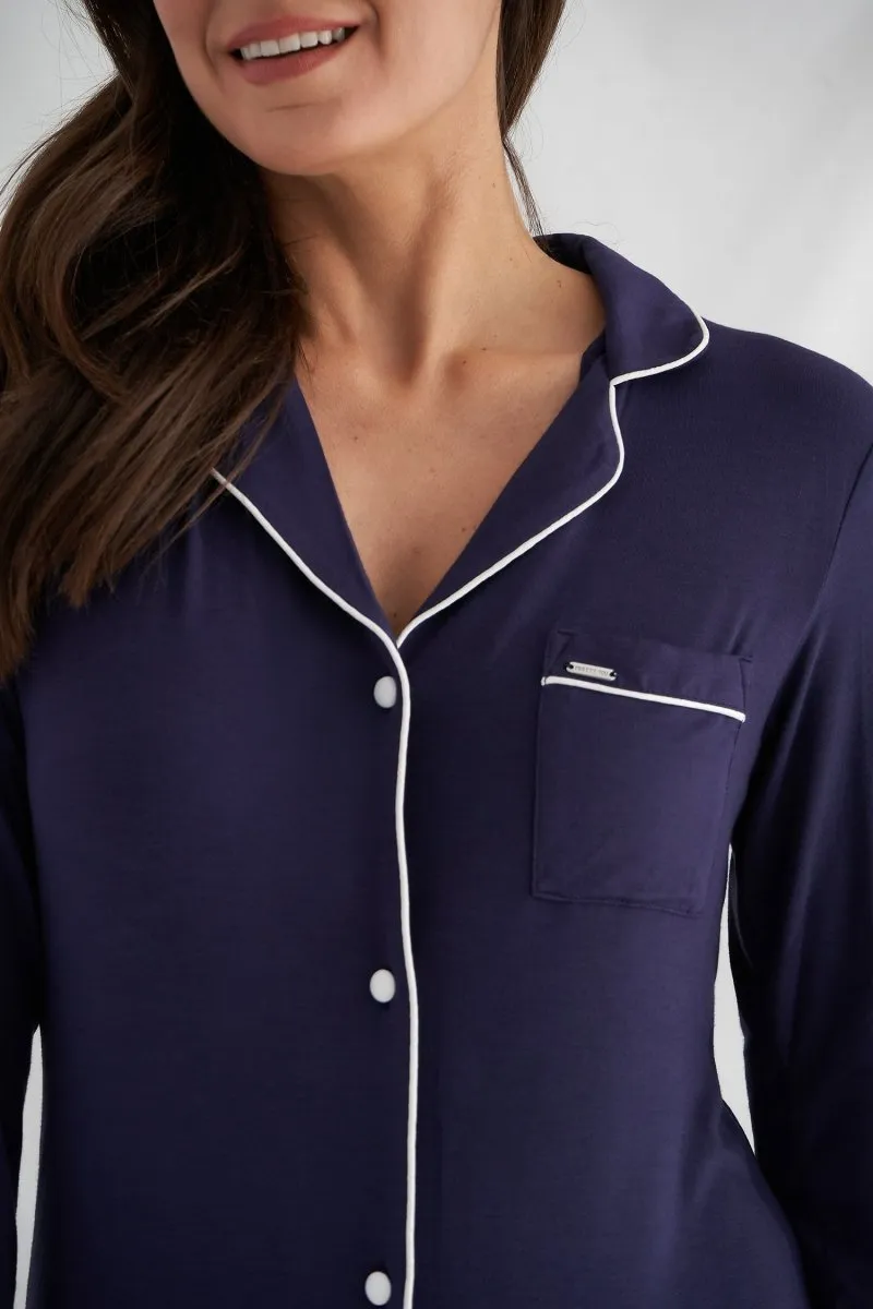 Bamboo Nightshirt in Midnight