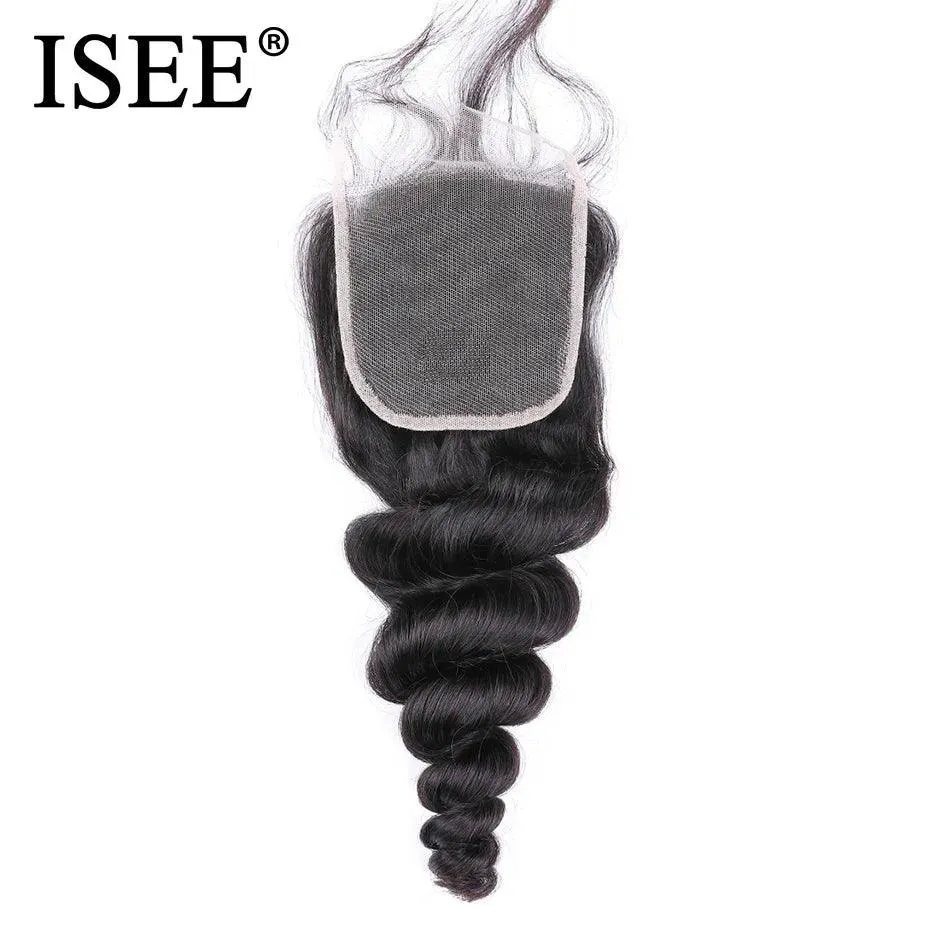 Brazilian Loose Wave Lace Closure: Luxe Remy Human Hair Extensions