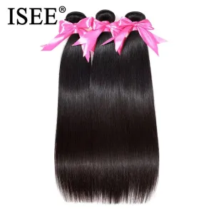 Brazilian Straight Hair Extensions Bundle Set: Voluminous & Versatile Style