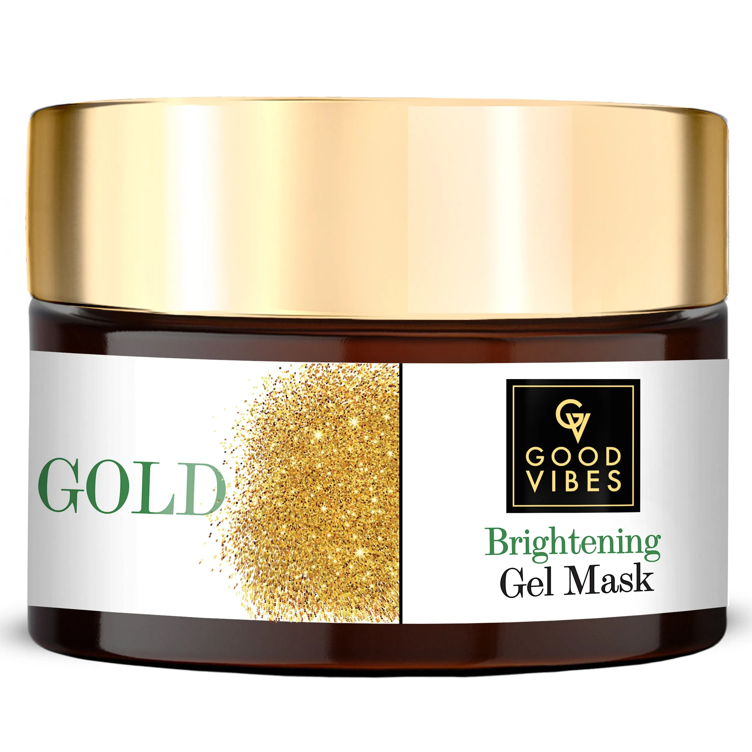 Good Vibes Gold Brightening Gel Mask | Anti-Ageing, Nourishing | No Parabens, No Sulphates, No Mineral Oil, No Animal Testing (50g)
