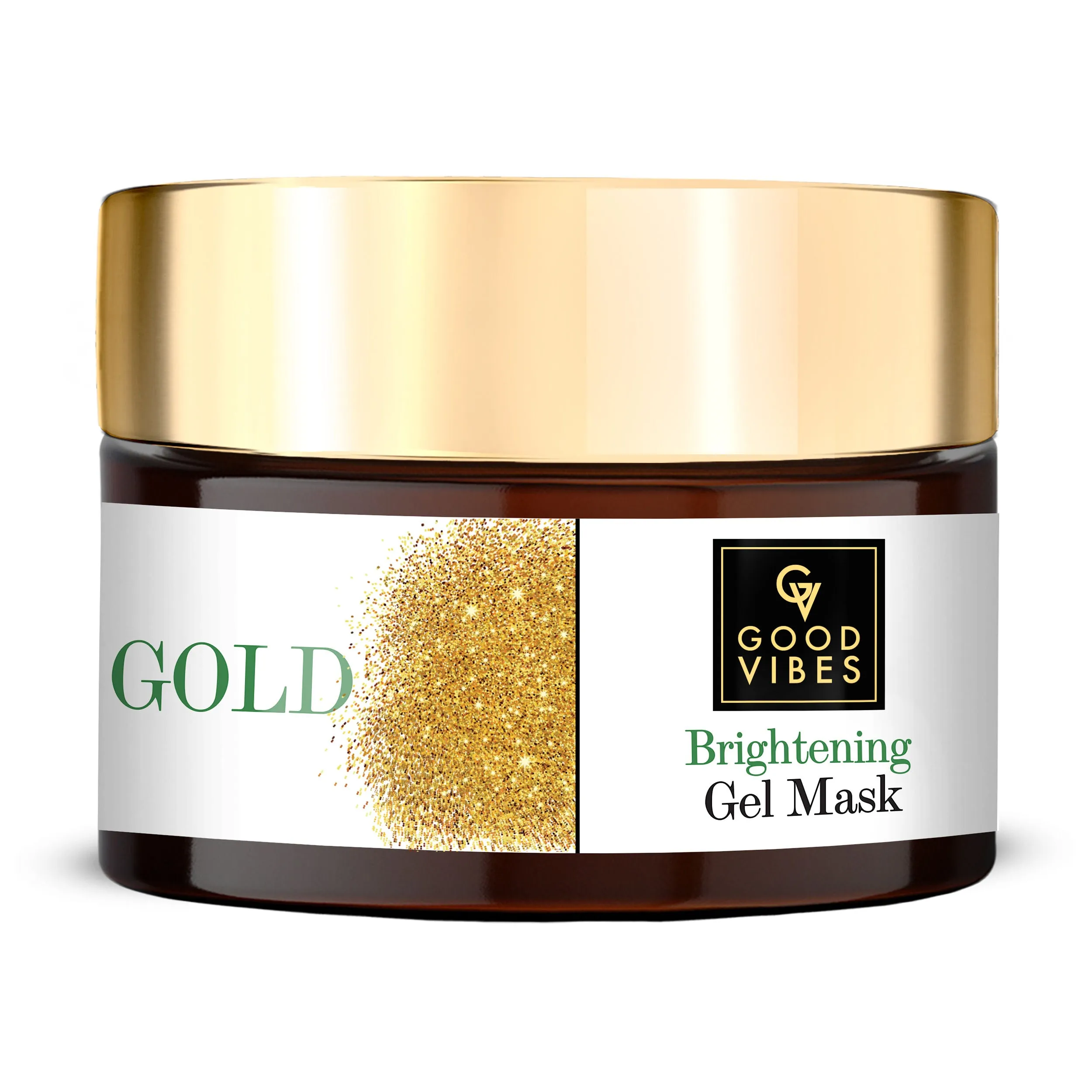 Good Vibes Gold Brightening Gel Mask | Anti-Ageing, Nourishing | No Parabens, No Sulphates, No Mineral Oil, No Animal Testing (50g)