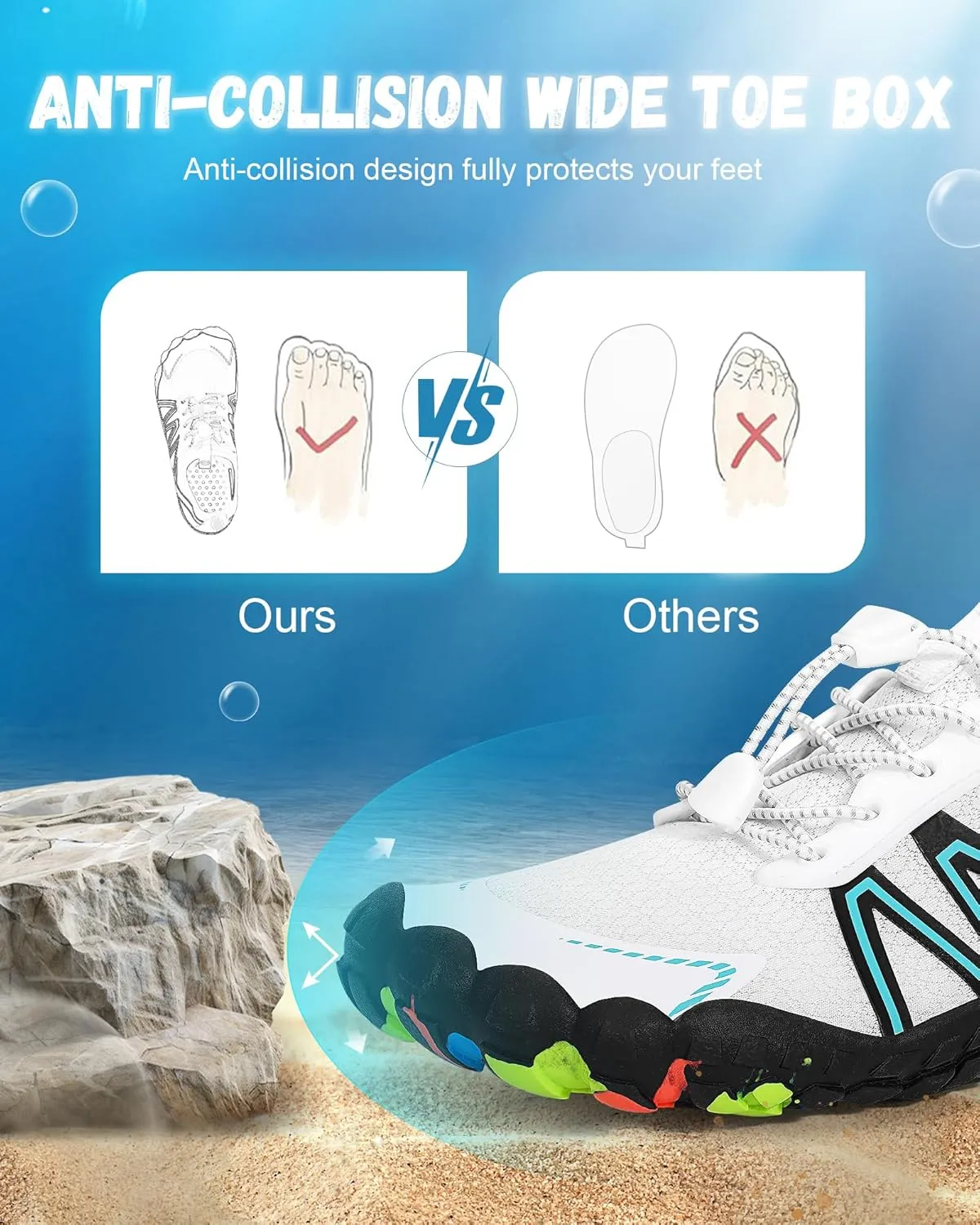 Hike Barefoot Shoes Women Men,Wide Toe Water Shoes 2025 New Breathable Grounded Footwear Non-Slip Fashion Hiking Shoe for Walking Swim Pool Beach Outdoor Water Sports