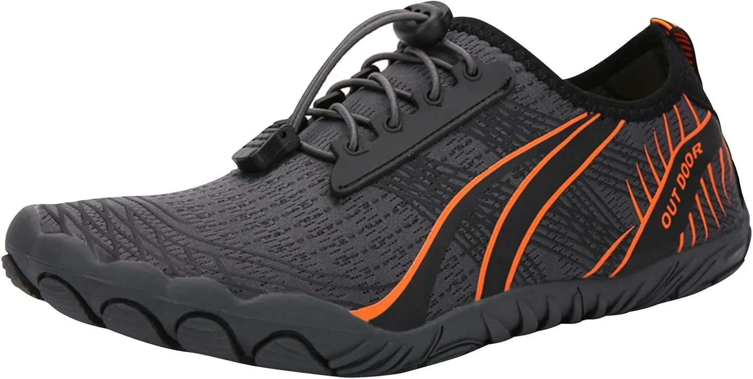 Mens Water Shoes Wide Toe Box Breathable Non Slip Athletic Water Shoes Hiking Womens Water Shoes Wide Width Jogging Quick Dry Pool Sports Sneaker for Pool Beach Surf Water Park Yoga