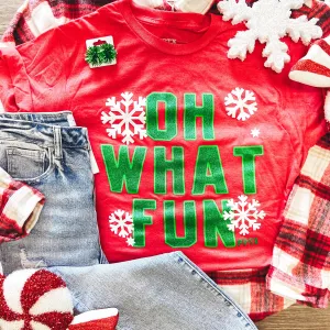 Oh What Fun Tshirt (Red)