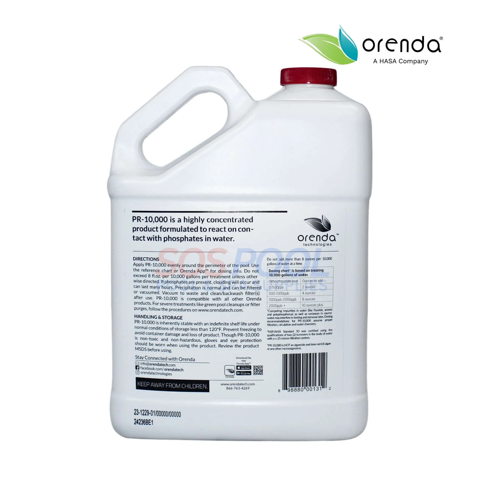 Orenda PR-10000 Phosphate Remover | 1 Gallon | ORE-50-227