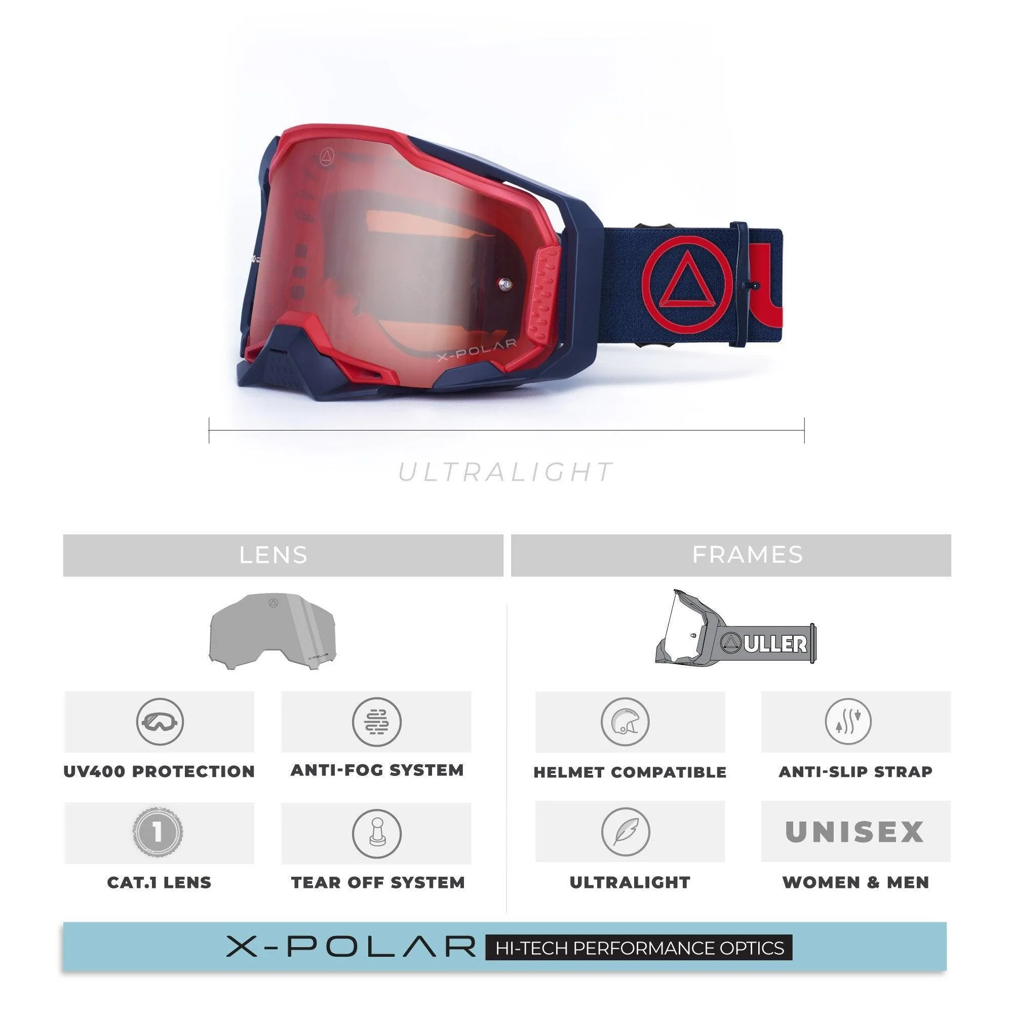 ULLER STONE ENDURO/MOTOCROSS GOGGLES