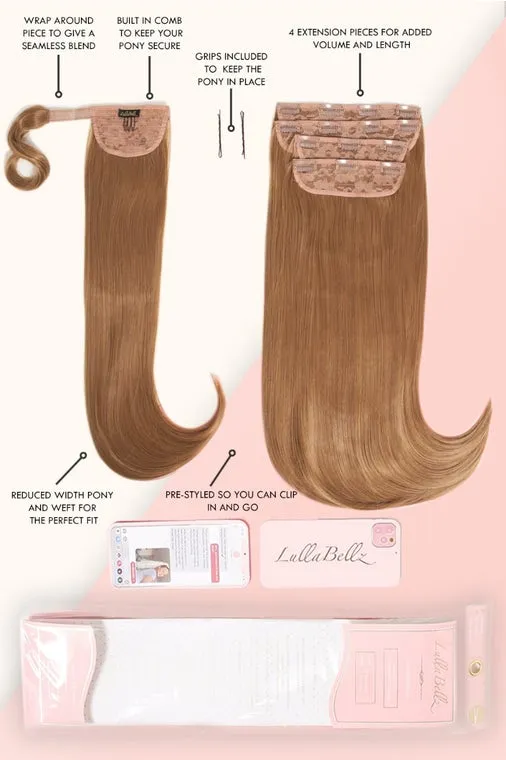 Ultimate Half Up Half Down 22'' Straight Extension and Pony Set